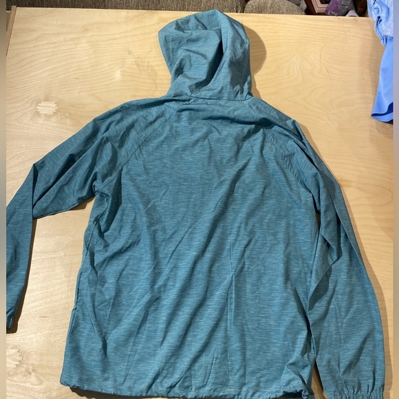 Ocean Coast Men's Teal Hooded Jacket Large (LW) - Picture 9 of 11